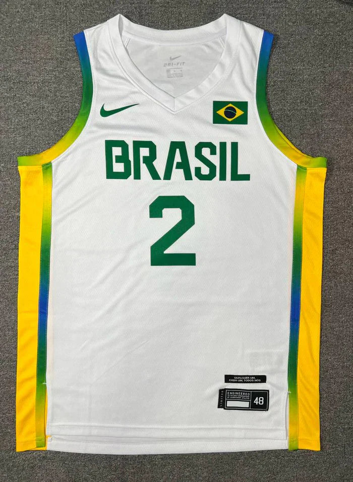 Regata Seleção Brasileira de Basquete OlimpĆadas 2024 Branca