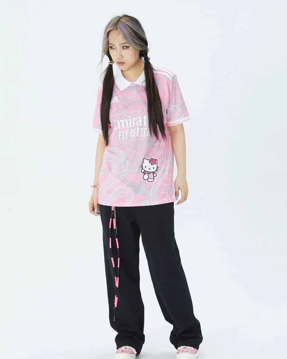 Camisa Real Madrid Hello Kitty 24/25 Rosa - Torcedor