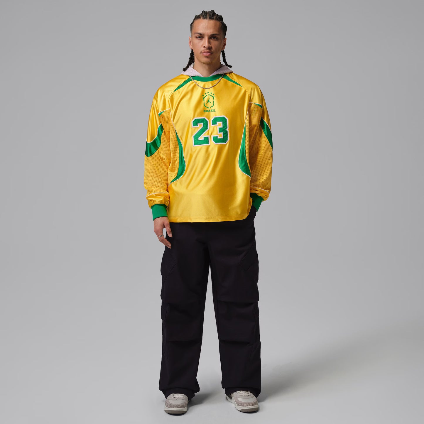 Camiseta Brasil Jordan Manga Longa Goalie Masculina