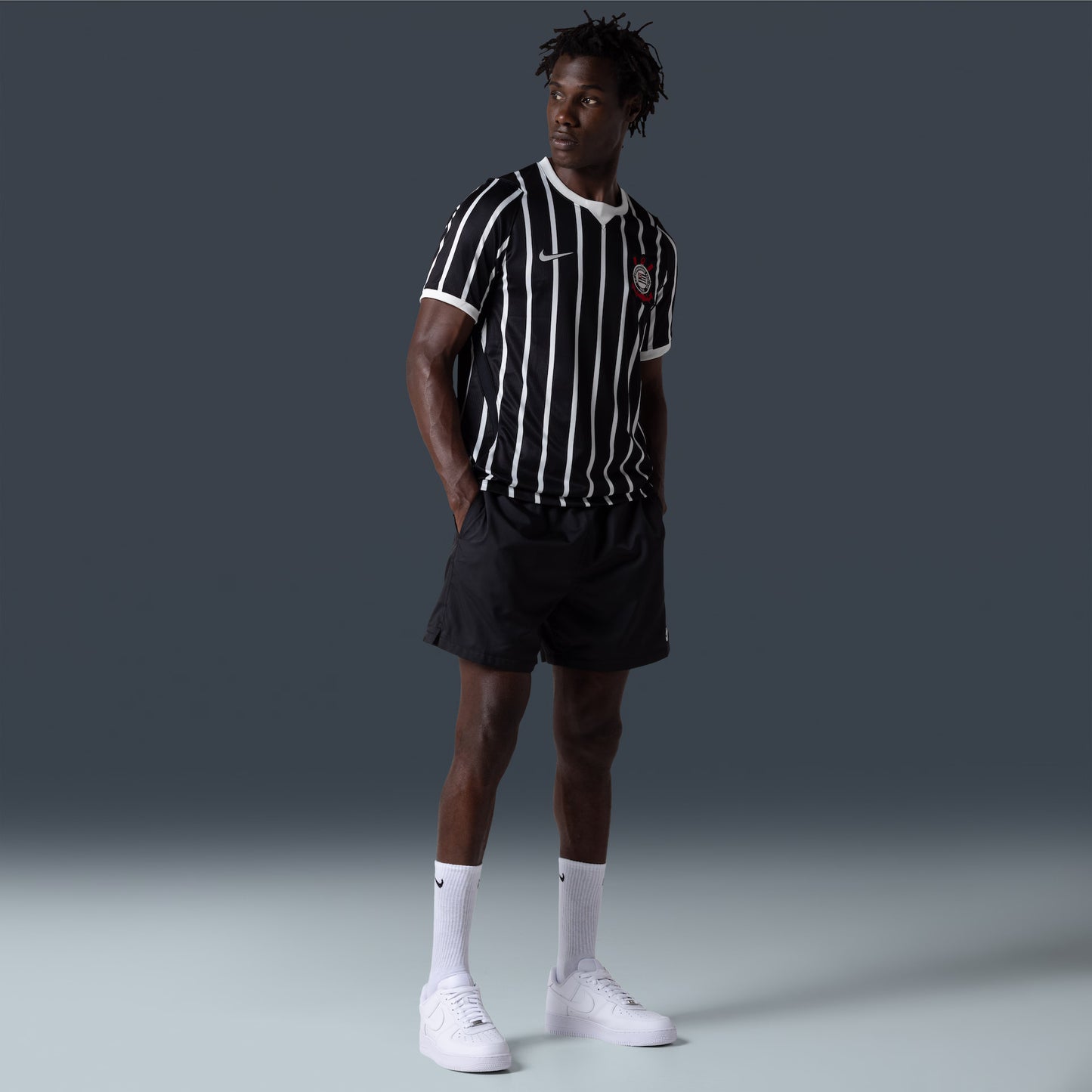 Camisa Corinthians II 26/27 s/n Torcedor Nike Masculina - Preto+Branco