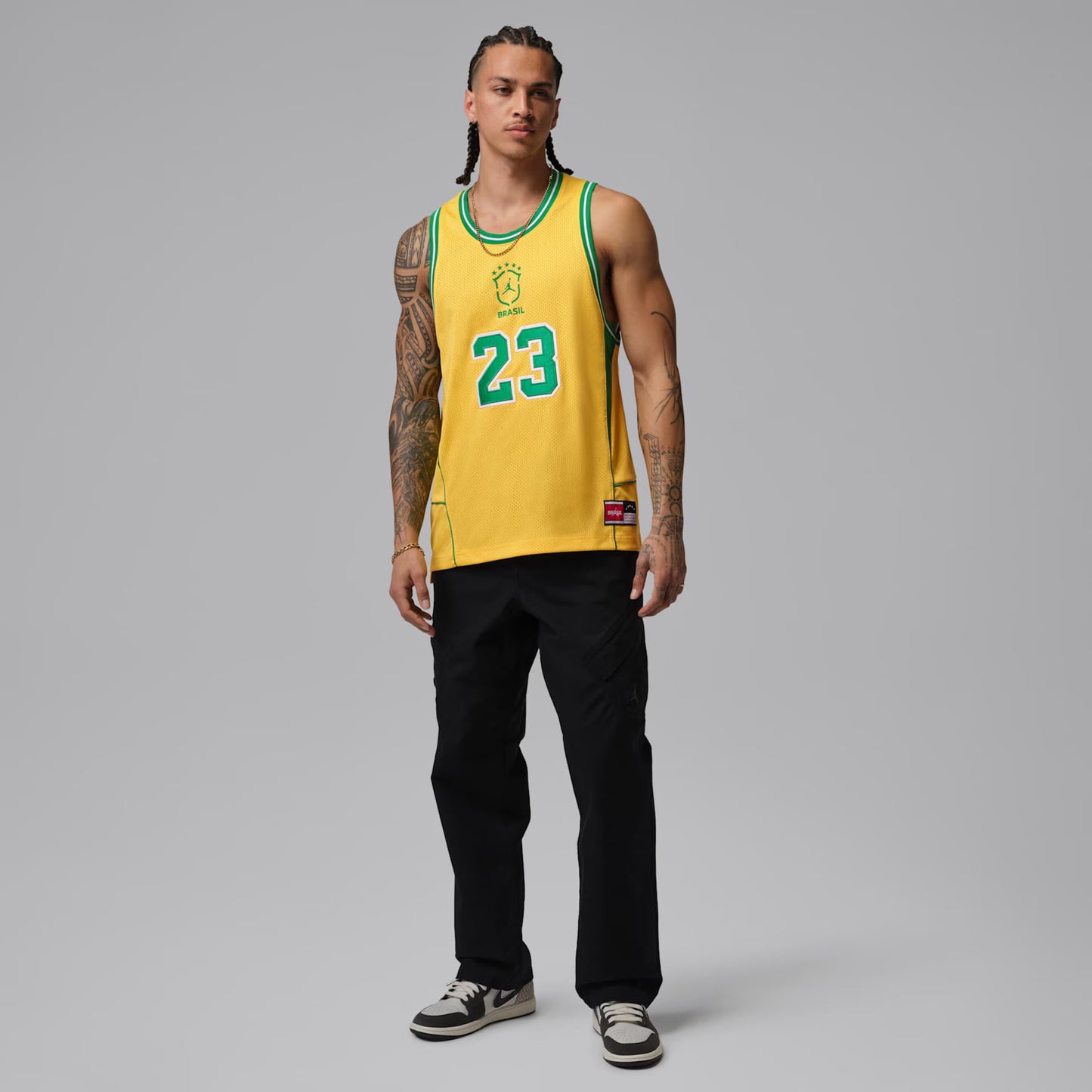 Regata Brasil Jordan Essentials Mesh Masculina