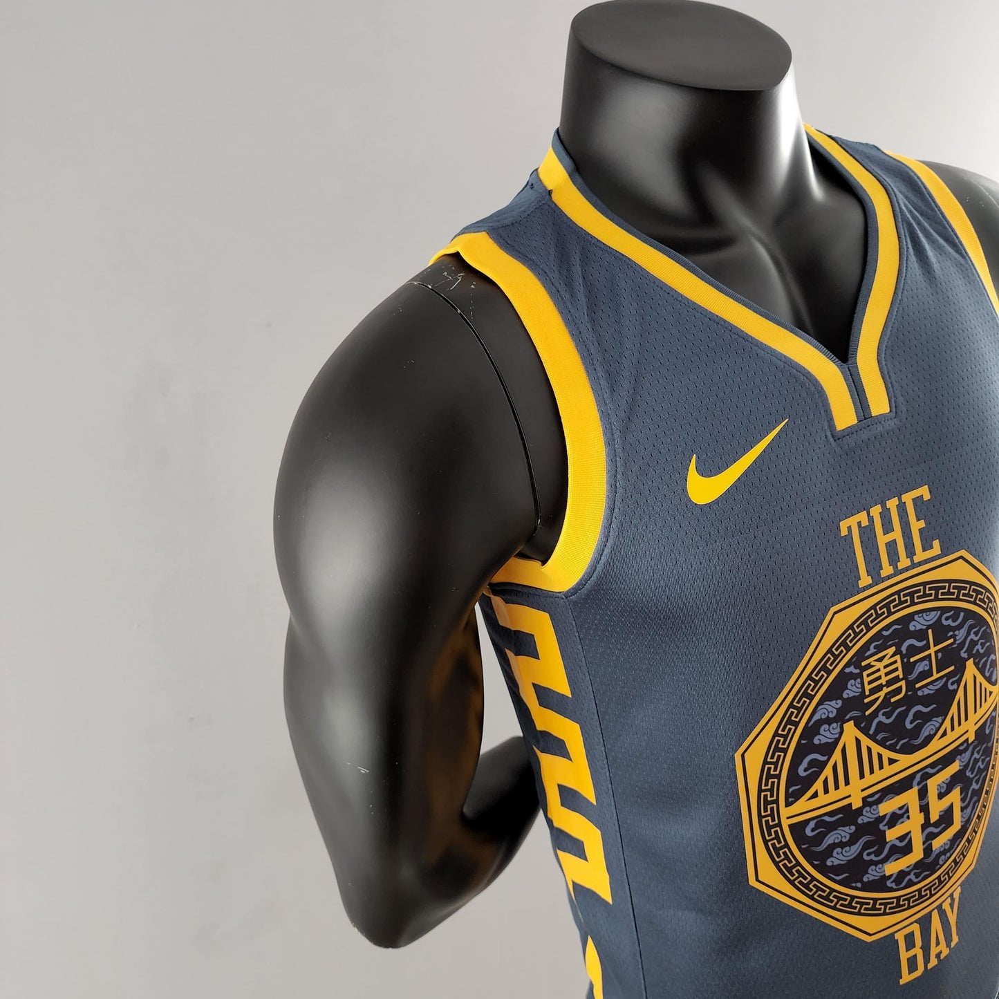 Regata NBA Golden State Warriors - Kevin Durant #35 Japan Edition Grey - ResPeita Sports